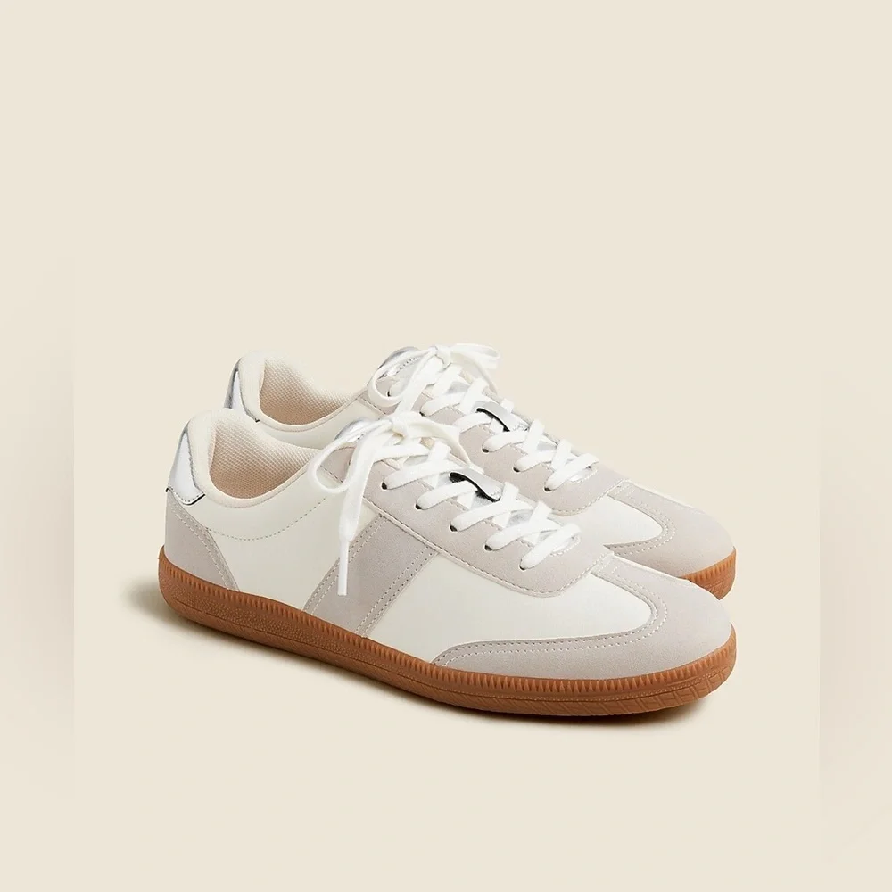 J.Crew field sneakers in metallic BT984